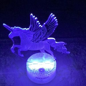 Focusky 3D Unicorn Night Light